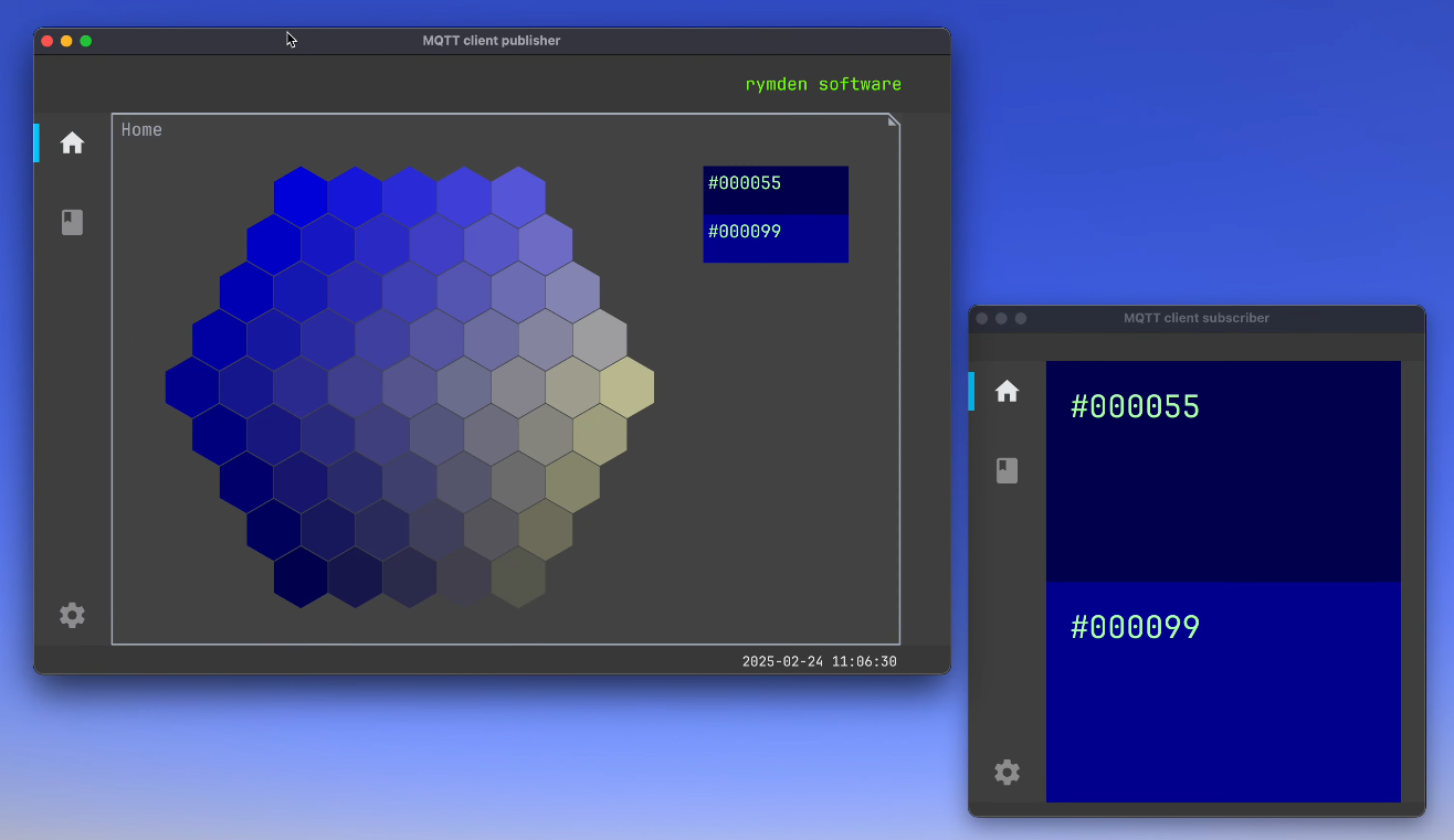 MQTT publisher/subscriber